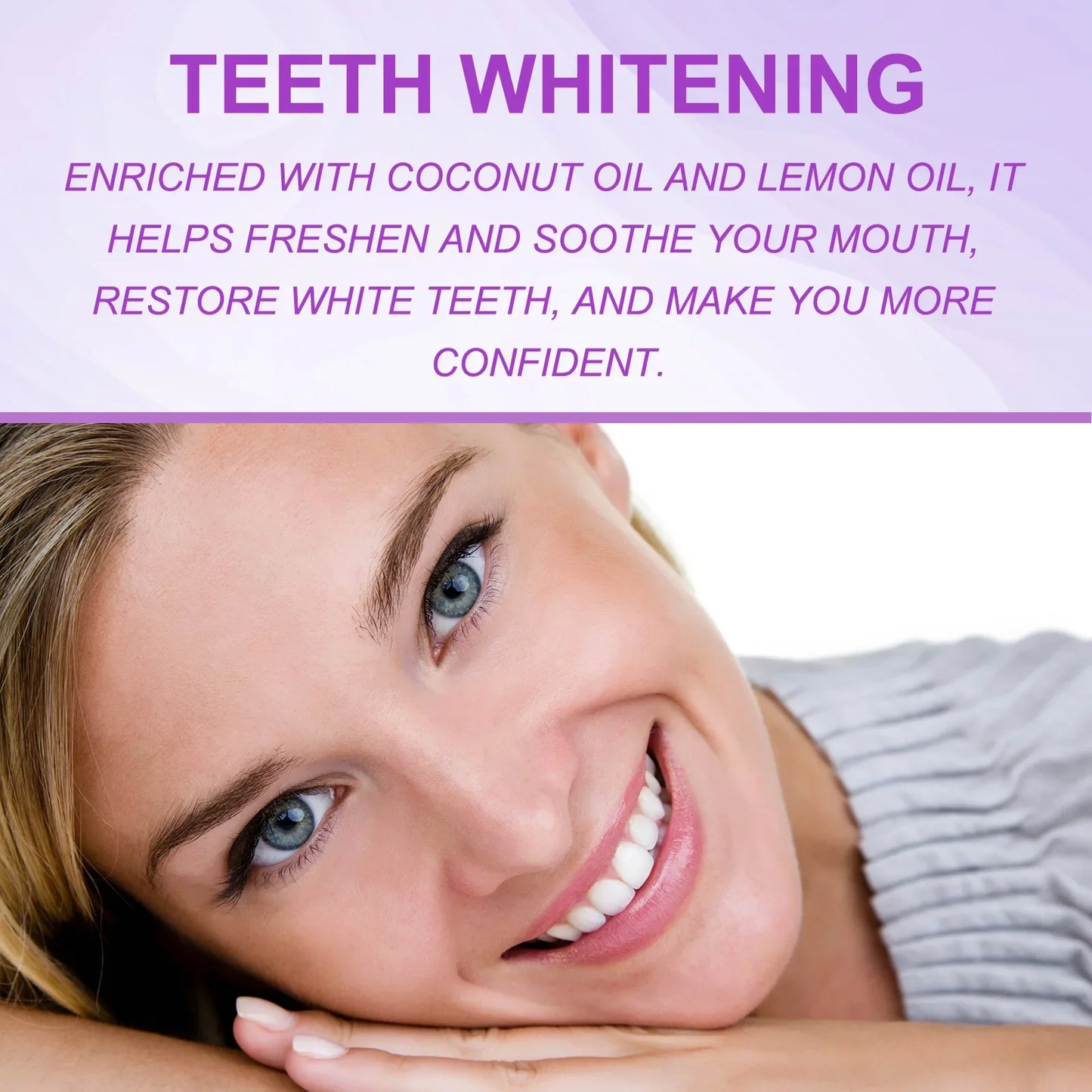 14Pcs Teeth Whitening Strips Purple Oral Fresh Breath Remove Yellow Cleaning Dental Bleaching Tooth Whitener Patches