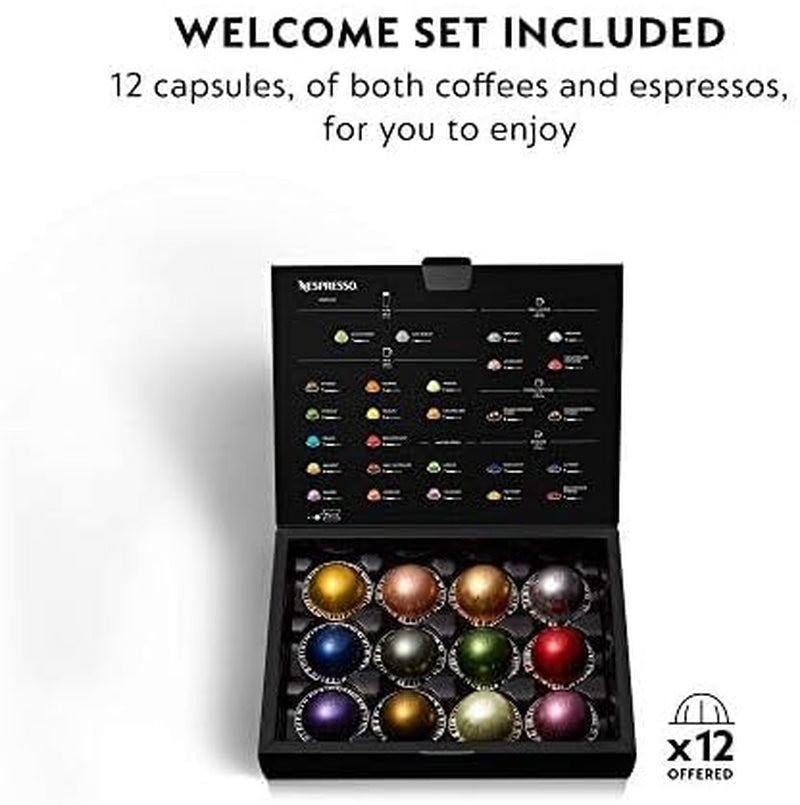 Vertuo Next Deluxe Coffee and Espresso Machine by De'Longhi, Chrome