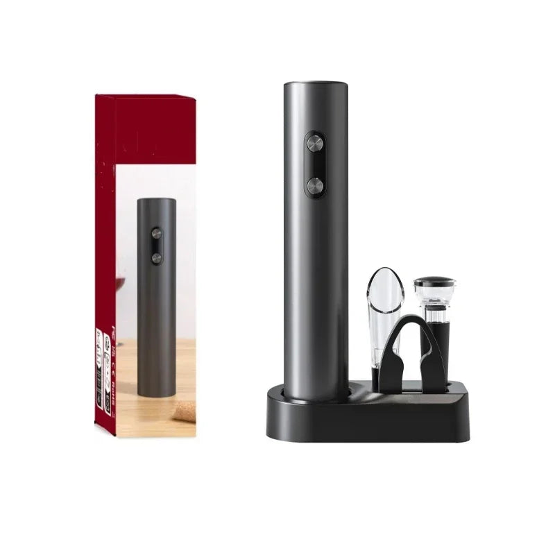 Electric Wine Bottle Opener Wine Pourer Automatic Red Wine Beer Opener Vacuum Bottle Stopper Base Kitchen Tools Kitchen Tools