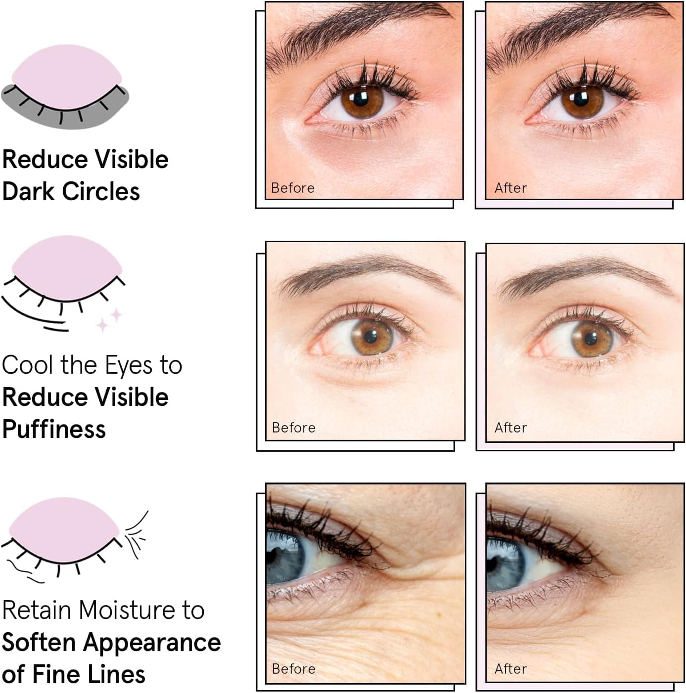 Under Eye Mask - Dark Circles, Puffiness, Wrinkles - Vegan Eye Patches(48 Pairs)