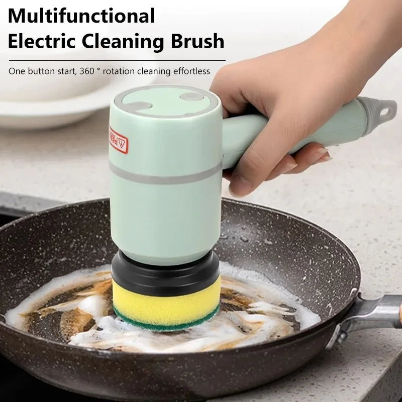 Dishwashing Brush Electric Cleaning Brush Automatic Wireless USB Rechargeable Professional Kitchen Bathtub Tile Cleaning Brushes