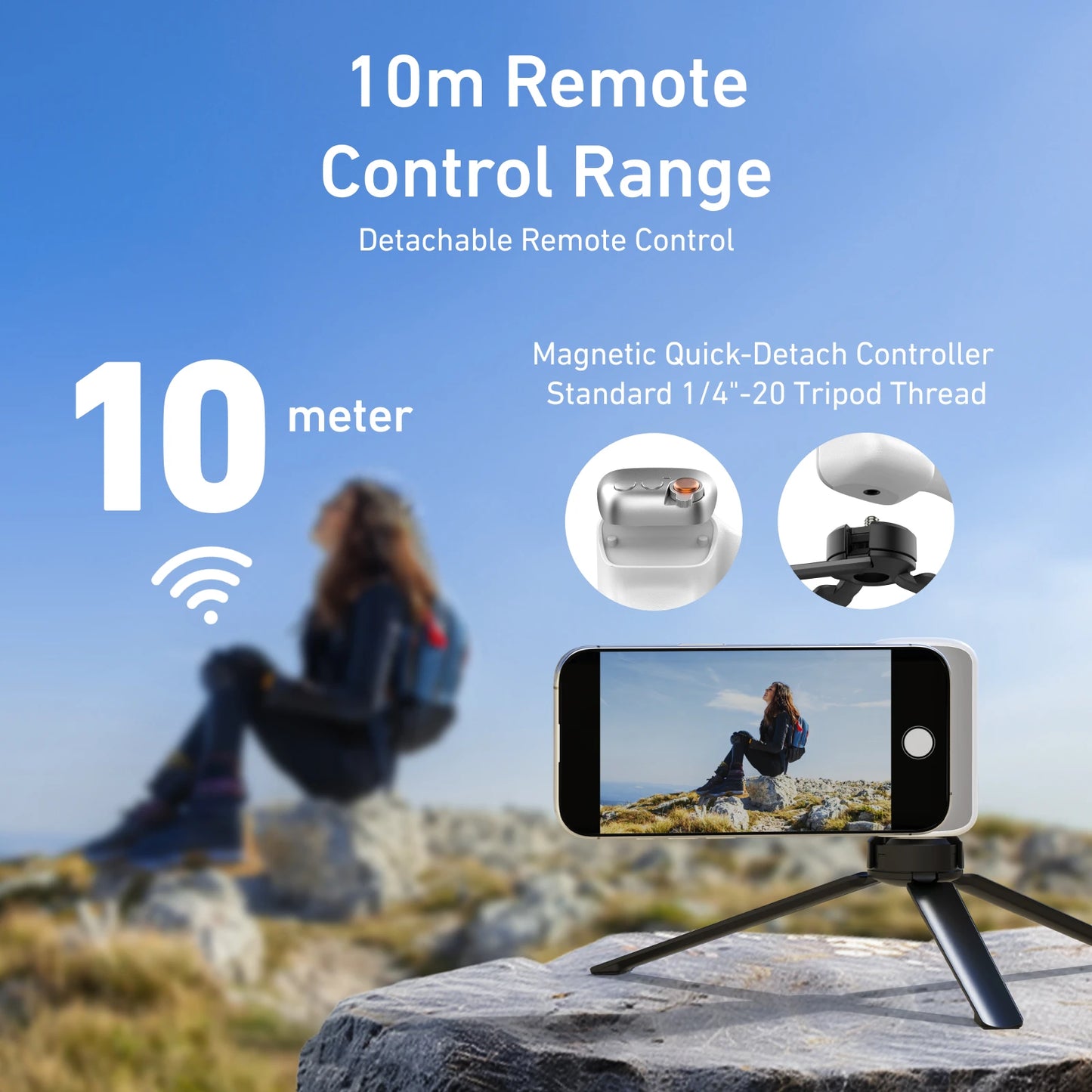 Magnetic Phone Camera Shoot Hand Grip Phone Holder Shooting Aid Remote Control Handle for Iphone HUAWEI SAMSUNG Phone