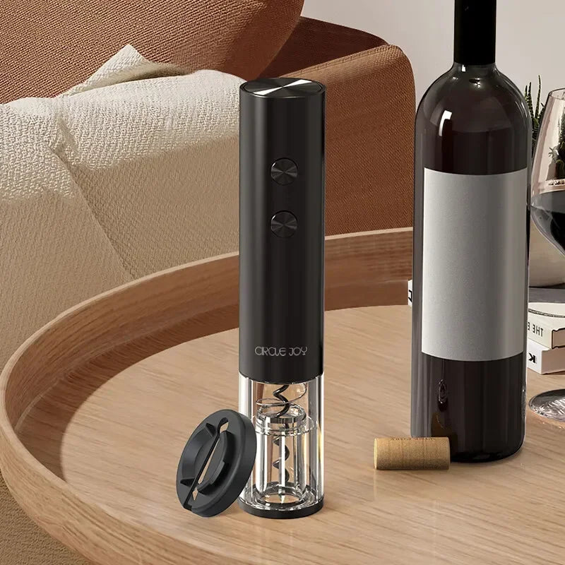 Circle Joy Electric Wine Opener Battery Automatic Bottle Opener for Red Wine Beer with Foil Cutter Abre Latas Electrico Cerveza