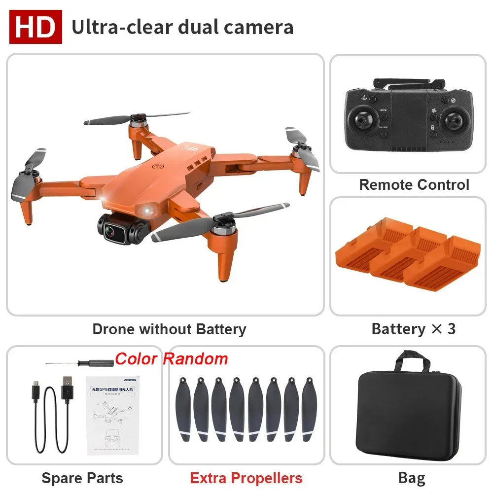 L900 Pro Drone 4K Professional 5G GPS HD Dual Camera Brushless Foldable Quadcopter 1.2KM RC Distance Drone Toy for Adults
