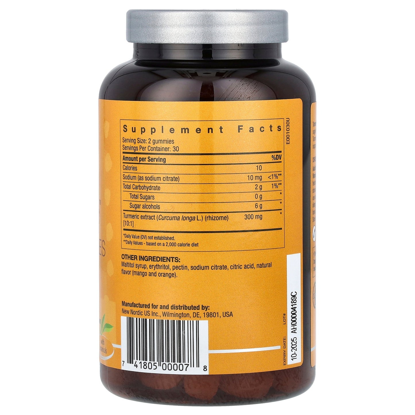 Turmeric Gummies | Joint Health & Anti-Inflammatory Supplement | 60 Count
