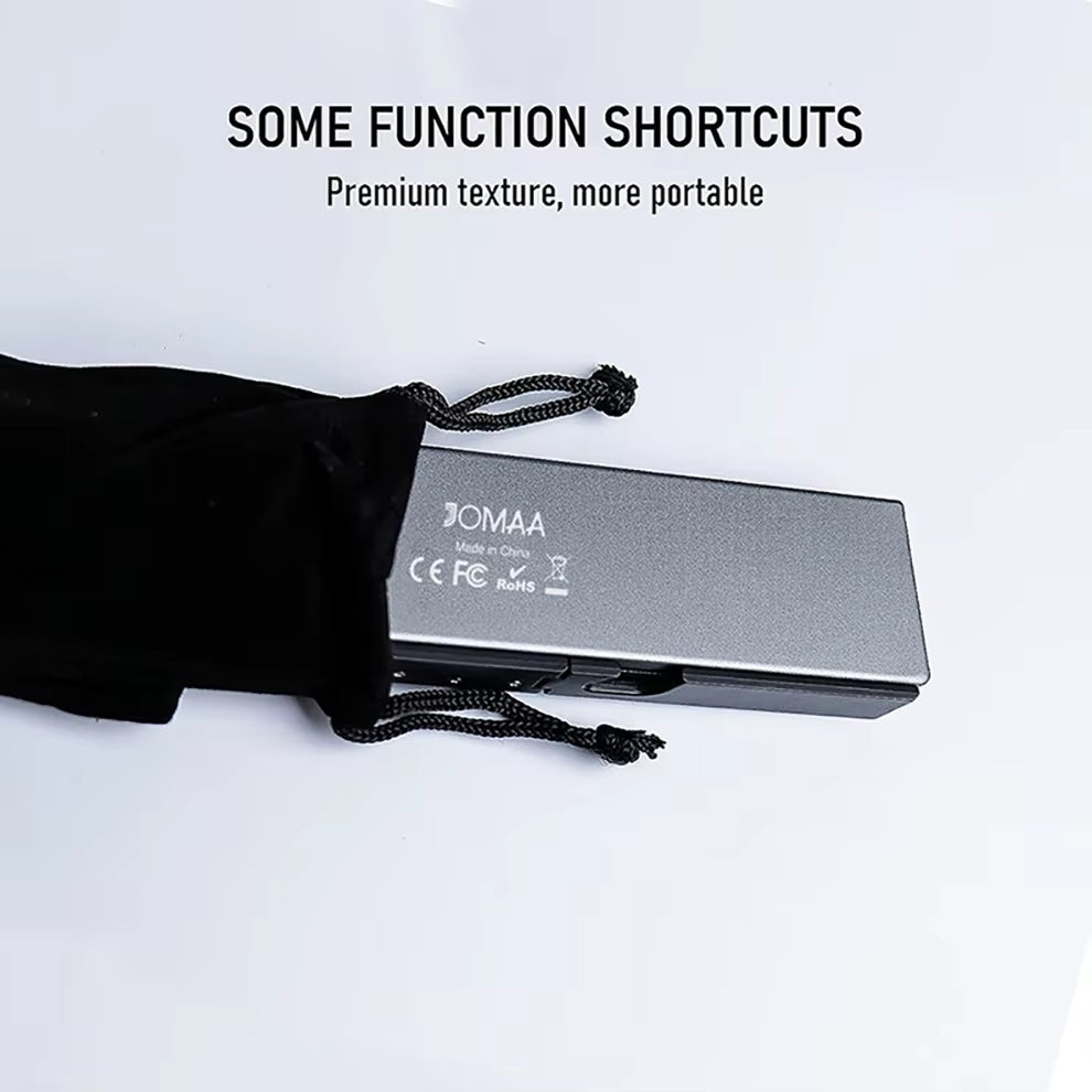 JOMAA Pocket Folding Bluetooth Mobile Phone Keyboard Wireless Keyboard Foldable Wireless Keyboard with for Ipad Iphone Android