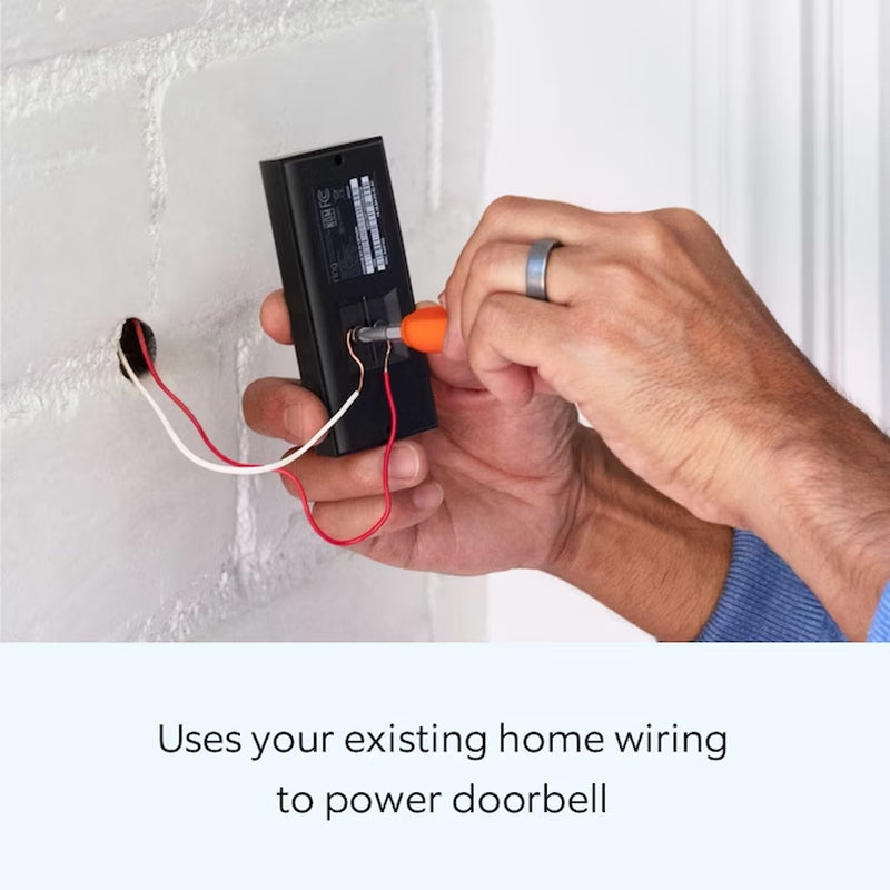Video Doorbell Wired - Smart Wifi Doorbell Camera with 2-Way Talk, Night Vision and Motion Detection