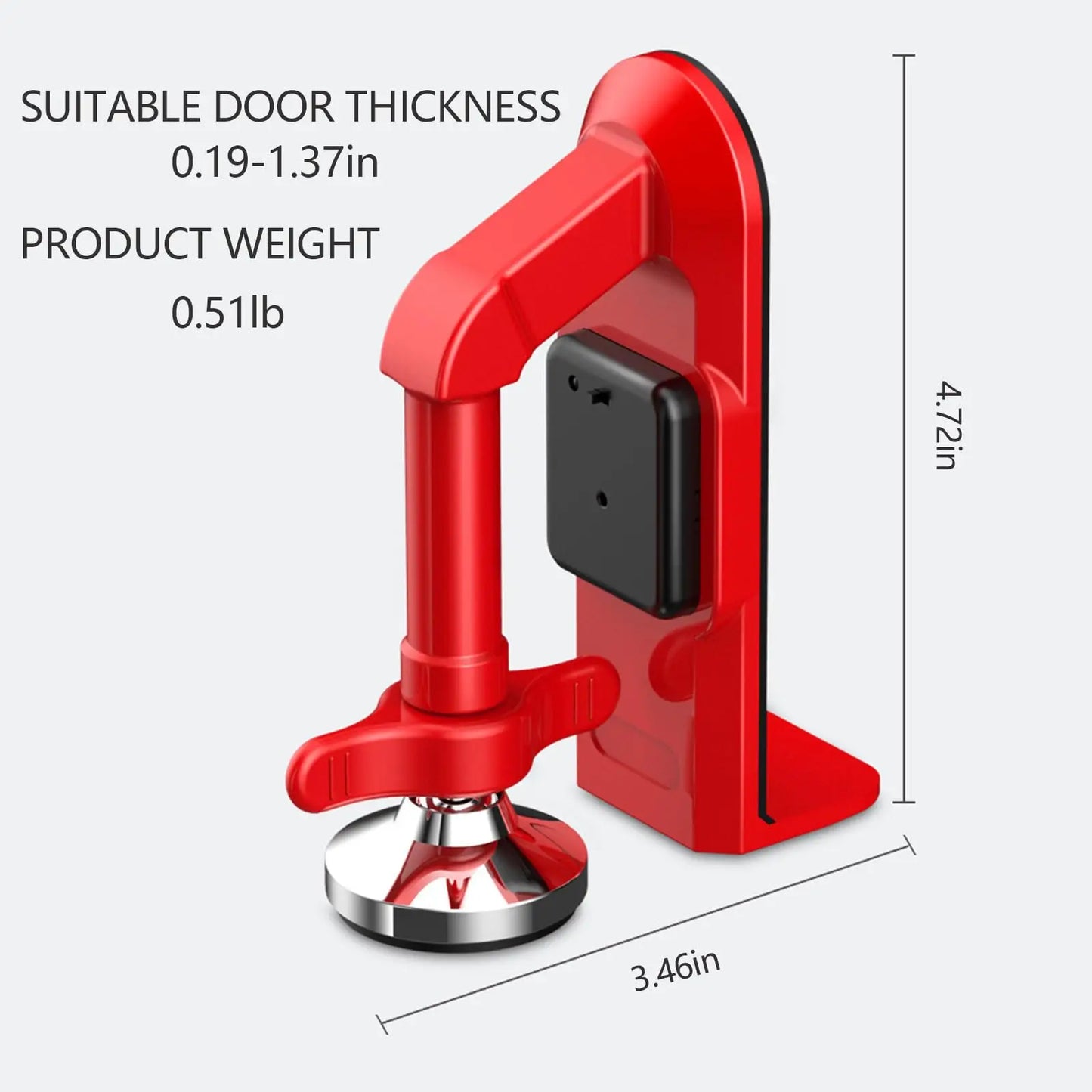 Portable Alarm Door Stopper Portable Door Lock Travel anti Theft Door Blocker Door Stoppers Security Alarm Wedge No Drill Safety