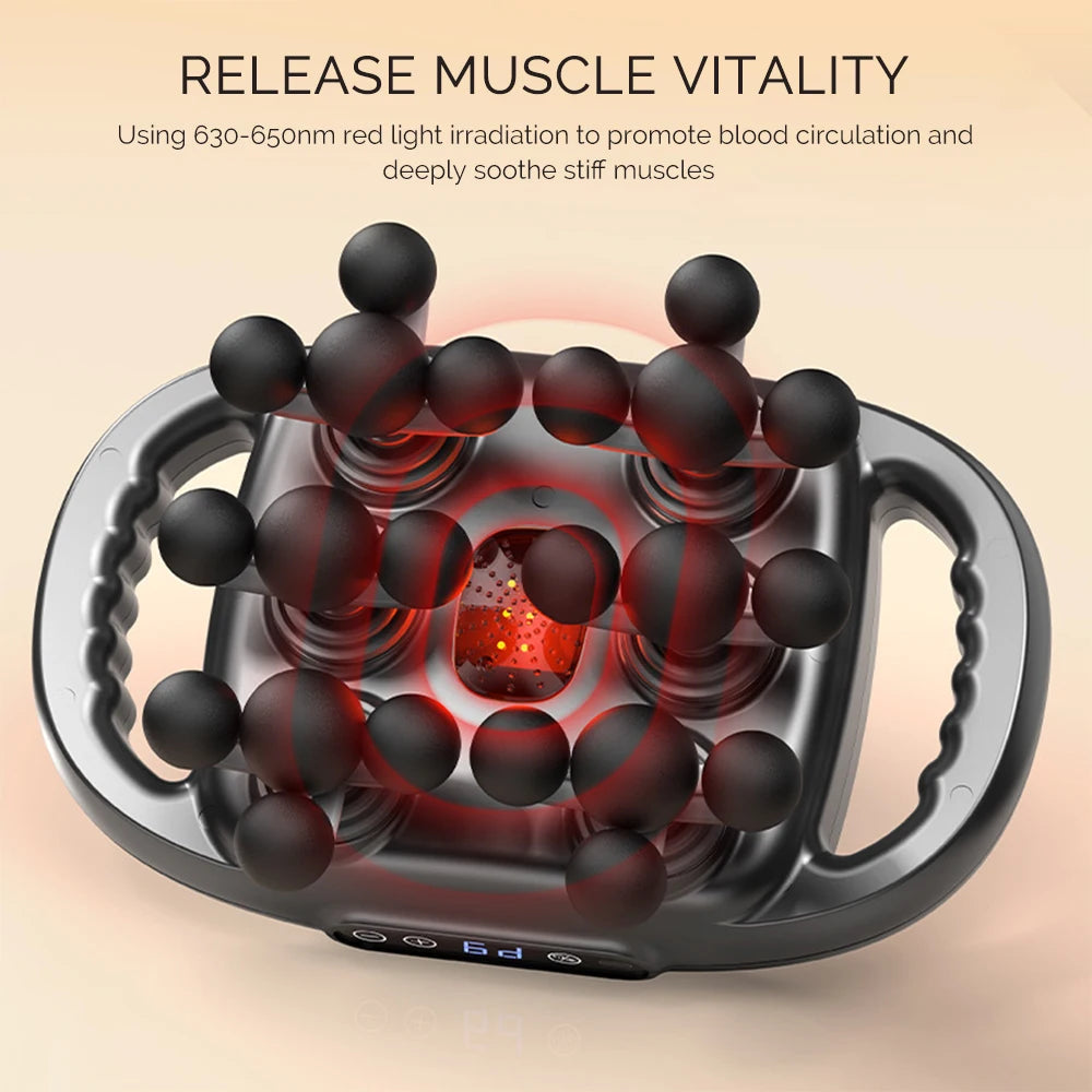 22-Head Fascia Gun High-Frequency Vibration Body Massage Gun Back and Waist Massager Neck Shoulder Massager Muscle Masajeador