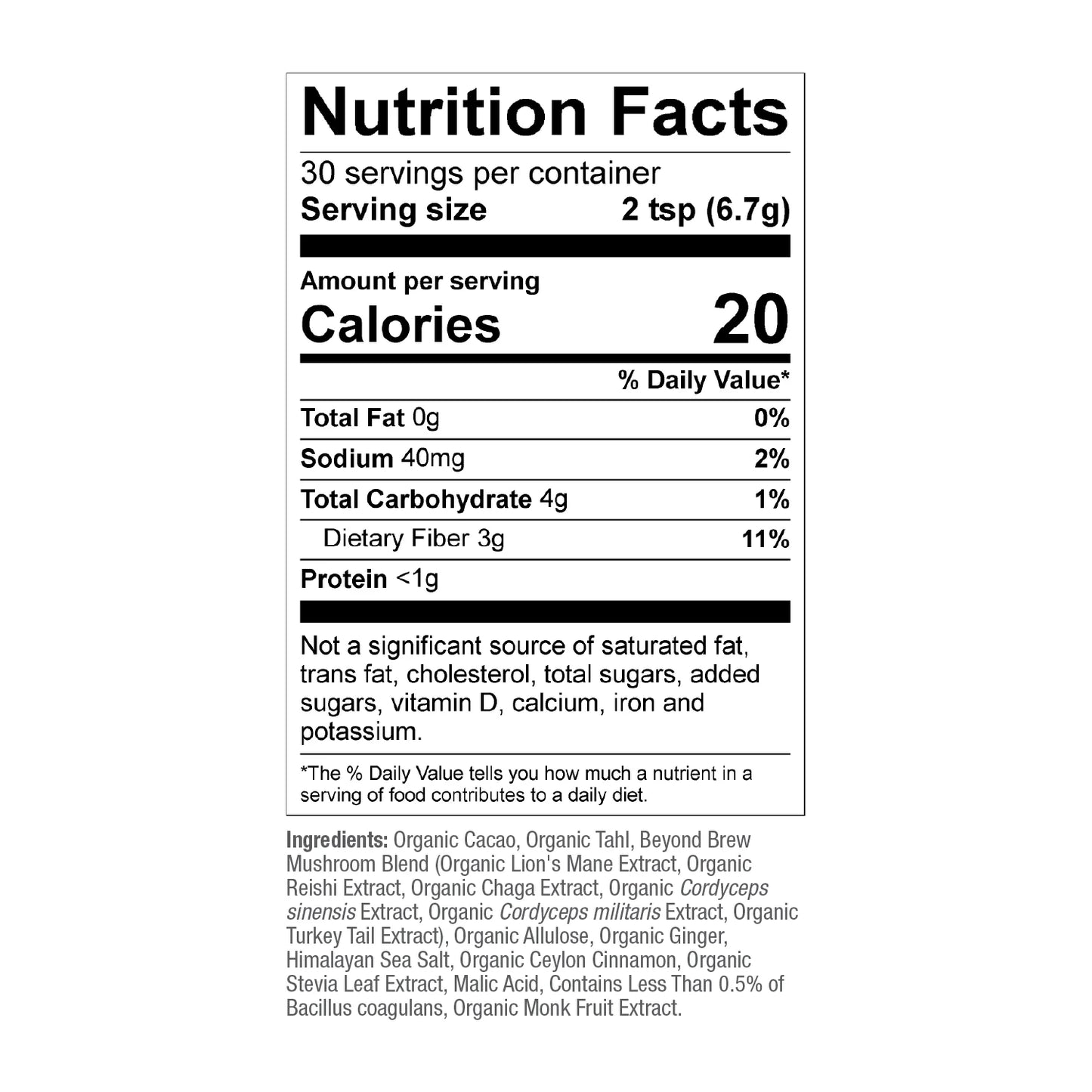 beyond Brew Mushroom Superfood Coffee Alternative, 30 Serv.