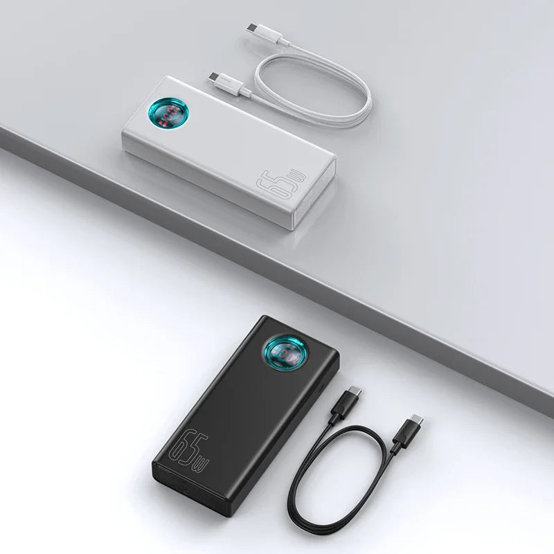 Power Bank 30000Mah 65W PD3.0 Quick Charging 3.0 FCP SCP Portable External for Iphone 14 12 13 Laptop Tablet Power Bank