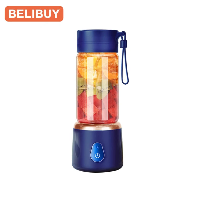 530ML Electric Juicer Portable Smoothie Blender USB Rechargeable Multifunction Fruit Mixer Machine Mini Juicer Maker Blender Cup