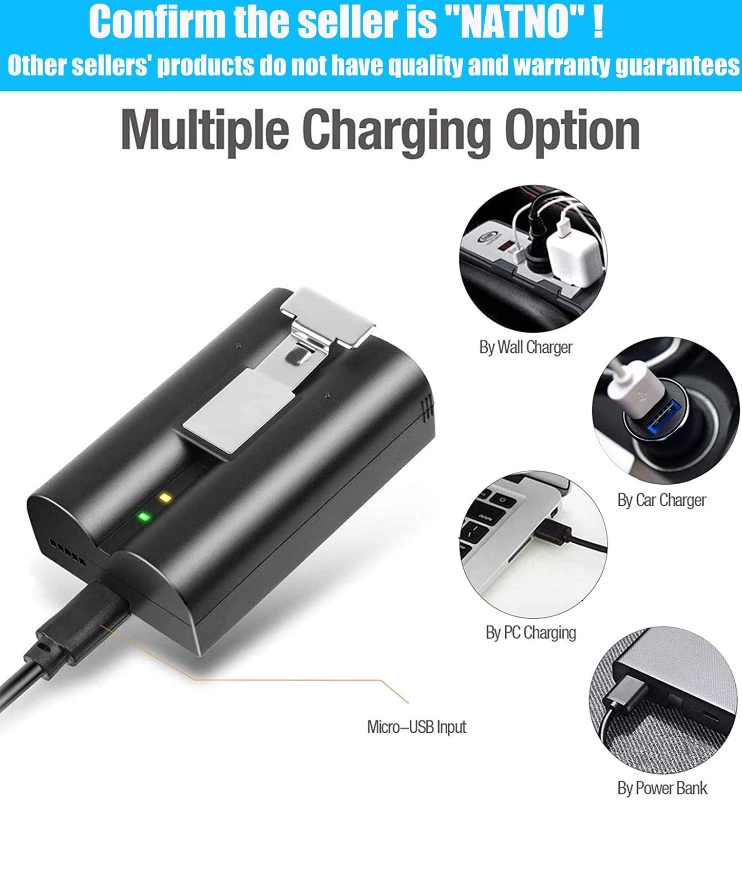 2-Pack 6040Mah Rechargeable 3.65V Battery Compatible with Video Rings Doorbell Camera Battery for 2/3/3Plus/4 Spotlight Camera, Stick up Camera and Peephole Camera