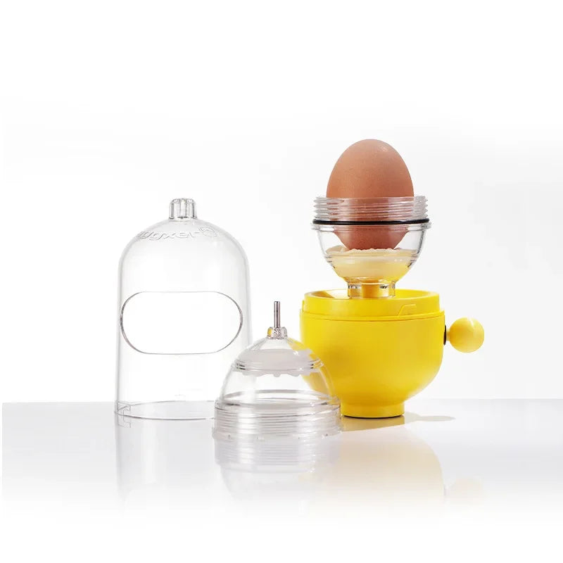 Rocket Manual Golden Egg Puller Scrambler Household Egg White Yolk Mixer Albumen Blender without Breaking Eggs Kitchen Tools