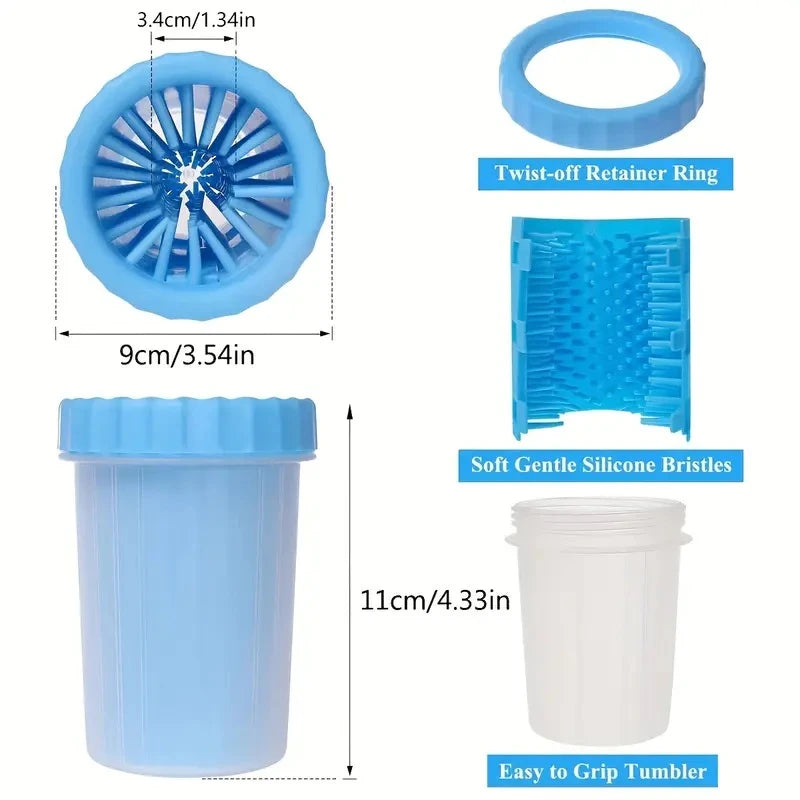 Portable Pet Foot Washer - 1Pc Dog Foot Cleaning Cup for Mud Removal, Easy & Efficient Pet Paw Cleaning Tool, Portable Design Fo