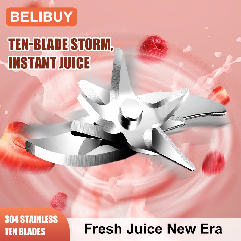 530ML Electric Juicer Portable Smoothie Blender USB Rechargeable Multifunction Fruit Mixer Machine Mini Juicer Maker Blender Cup
