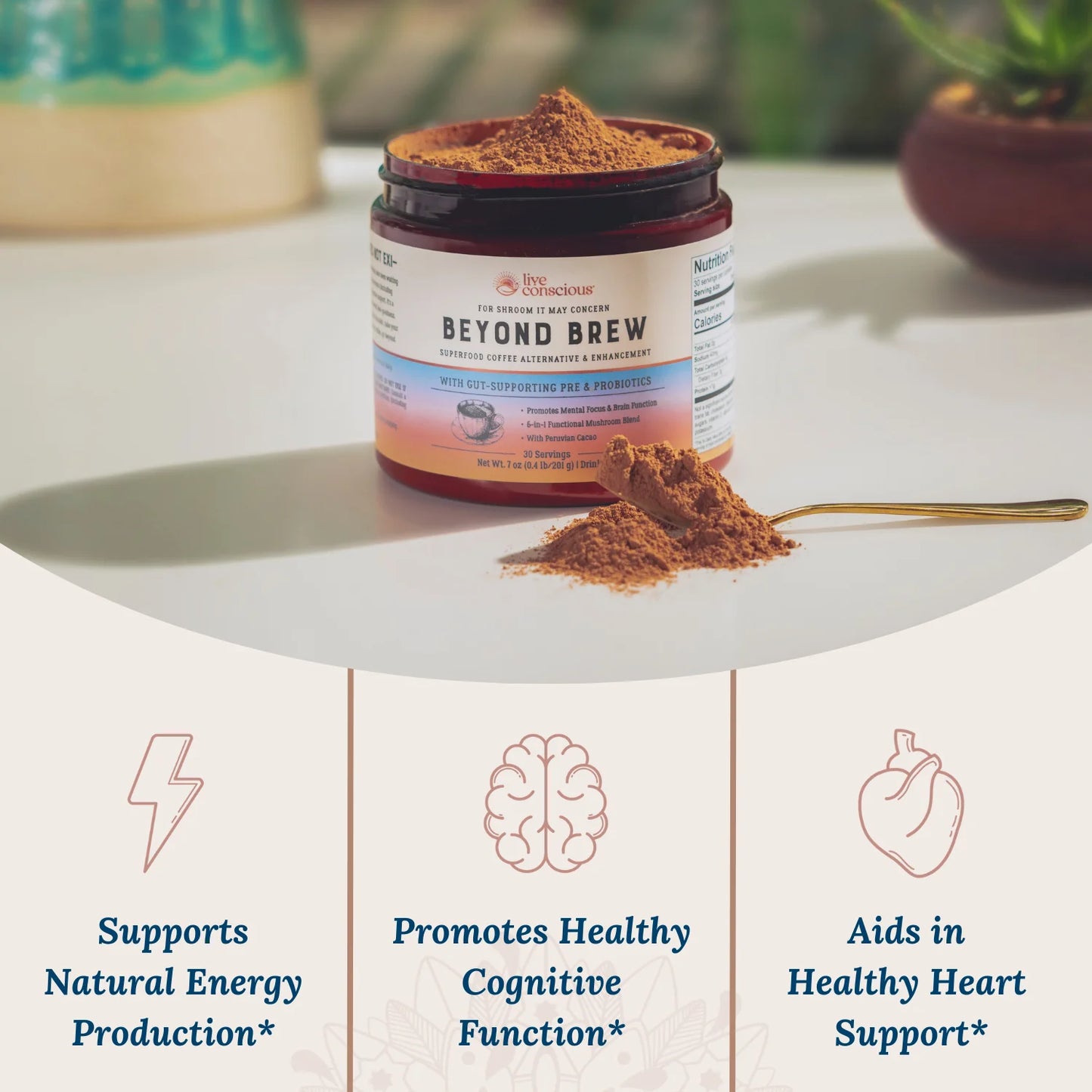 beyond Brew Mushroom Superfood Coffee Alternative, 30 Serv.