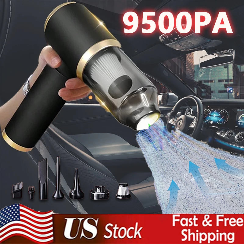 Car Vacuum Cleaner Mini Portable Wireless Vacuum Cleaner Powerful Cleaning Machine for Car Home Cleaning Handhled Vacuum Cleaner