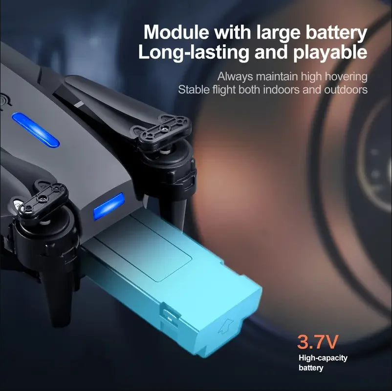 New E88 Upgraded Screen Lighting Remote Control Drone 4K Professional Edition Dual Camera