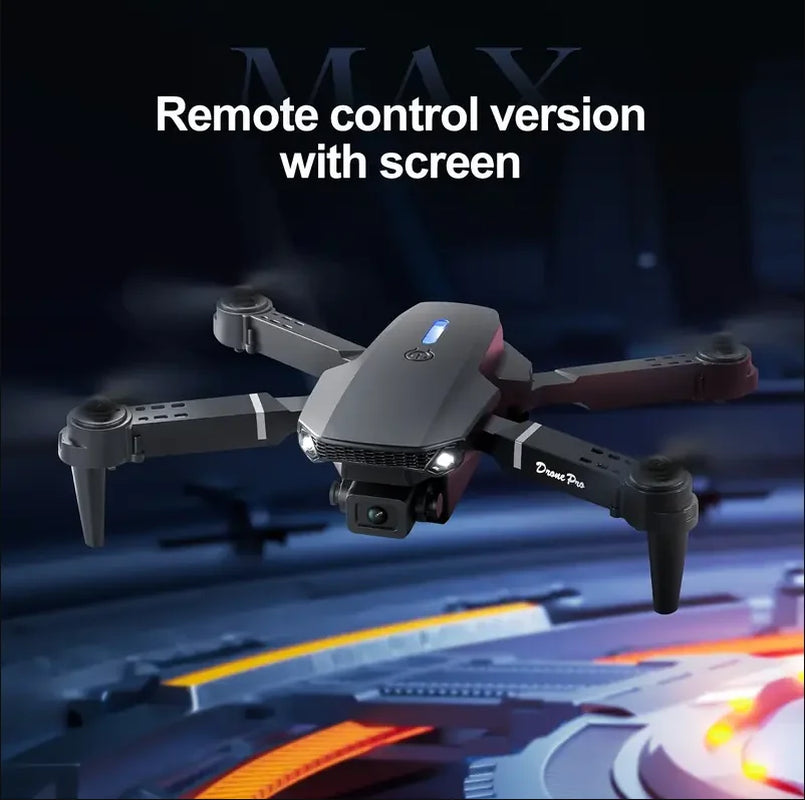New E88 Upgraded Screen Lighting Remote Control Drone 4K Professional Edition Dual Camera