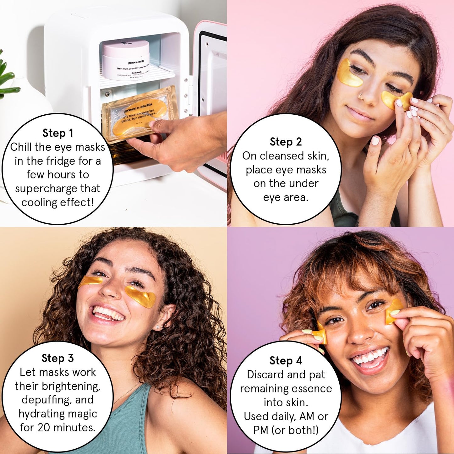 Under Eye Mask - Dark Circles, Puffiness, Wrinkles - Vegan Eye Patches(48 Pairs)
