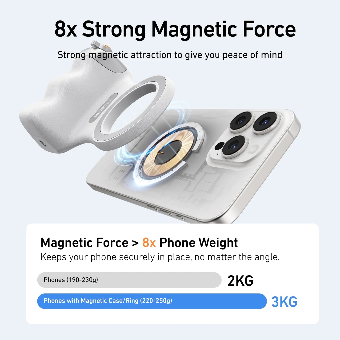 Magnetic Phone Camera Shoot Hand Grip Phone Holder Shooting Aid Remote Control Handle for Iphone HUAWEI SAMSUNG Phone