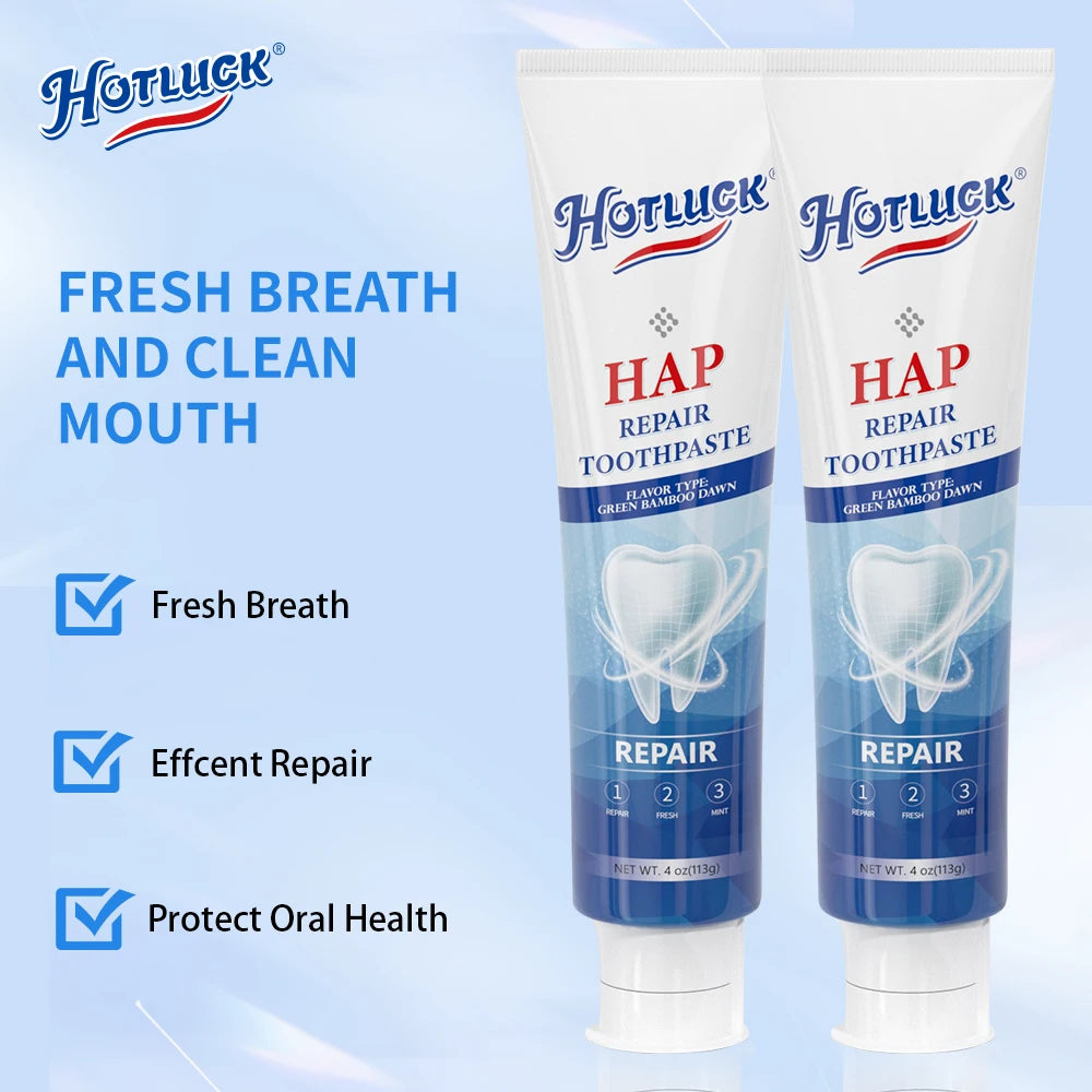 Hotluck Fluoride Free Nano Hydroxyapatite Toothpaste for & Sensitive Relief, Whitening, SLS Free, Natural Peppermint.Made in Chi