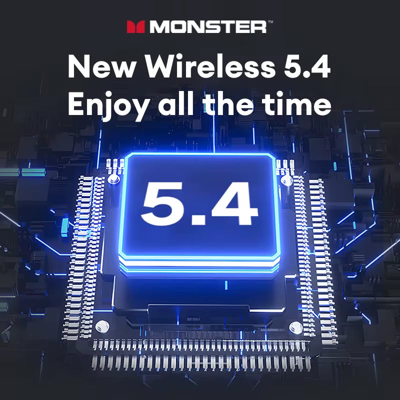 MQT52 Wireless Bluetooth 5.4 Earphones Long Battery Life Gaming Headphones Dual Mode HIFI Stereo Sound Headset with Mic