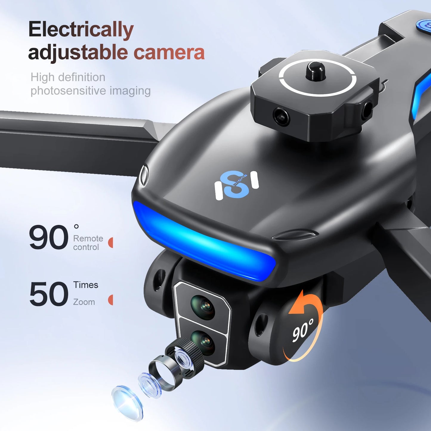 GPS Drone 4K Camera 40Min Flight Time 2 Batteries 5G Transmission Foldable FPV RC Quadcopter Brushless Motors Auto Return Home
