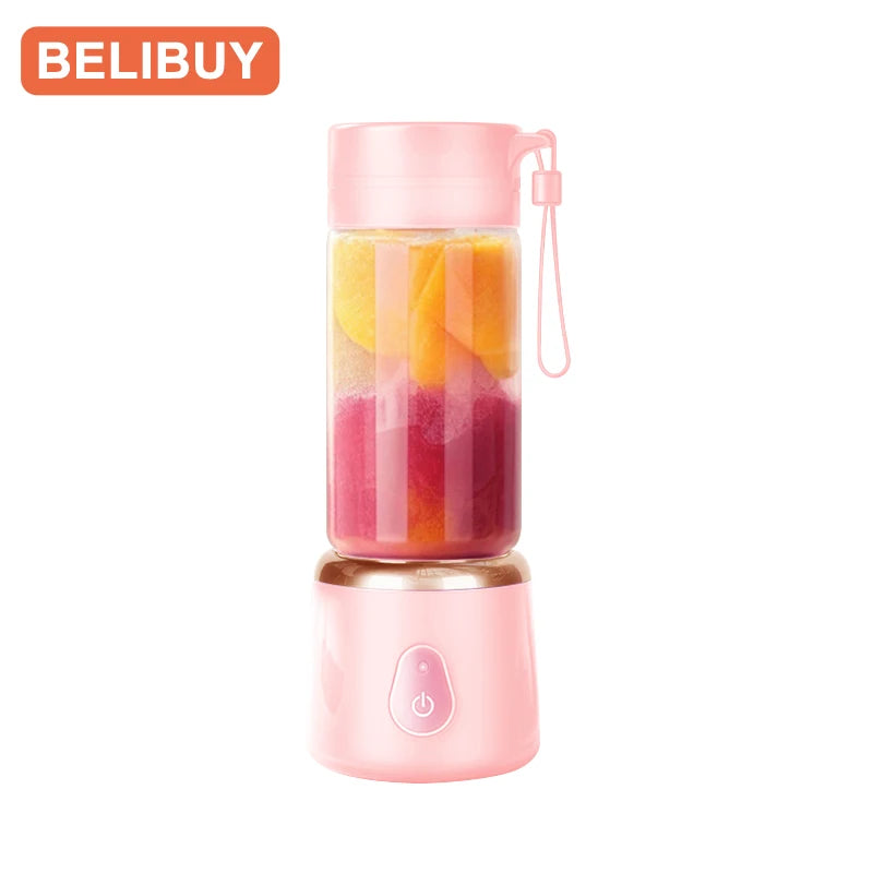 530ML Electric Juicer Portable Smoothie Blender USB Rechargeable Multifunction Fruit Mixer Machine Mini Juicer Maker Blender Cup