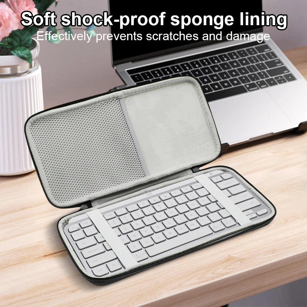 Protective Storage Bag Illuminated Keyboard Travel Carrying Bag Storage Case for Logitech MX Keys Mini Wireless Keyboard