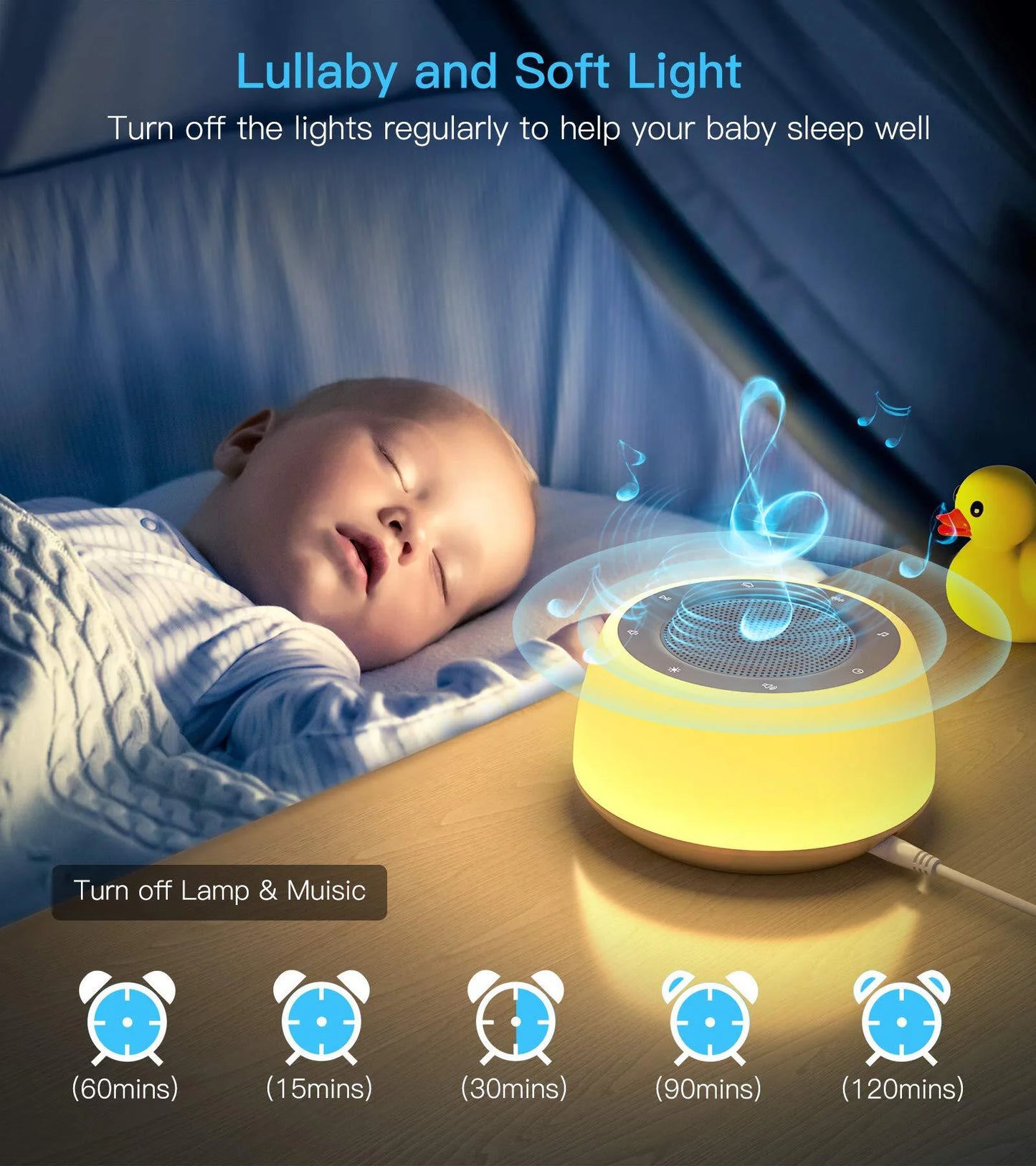 White Noise Machine - 16 Sounds | Calming Sound Device