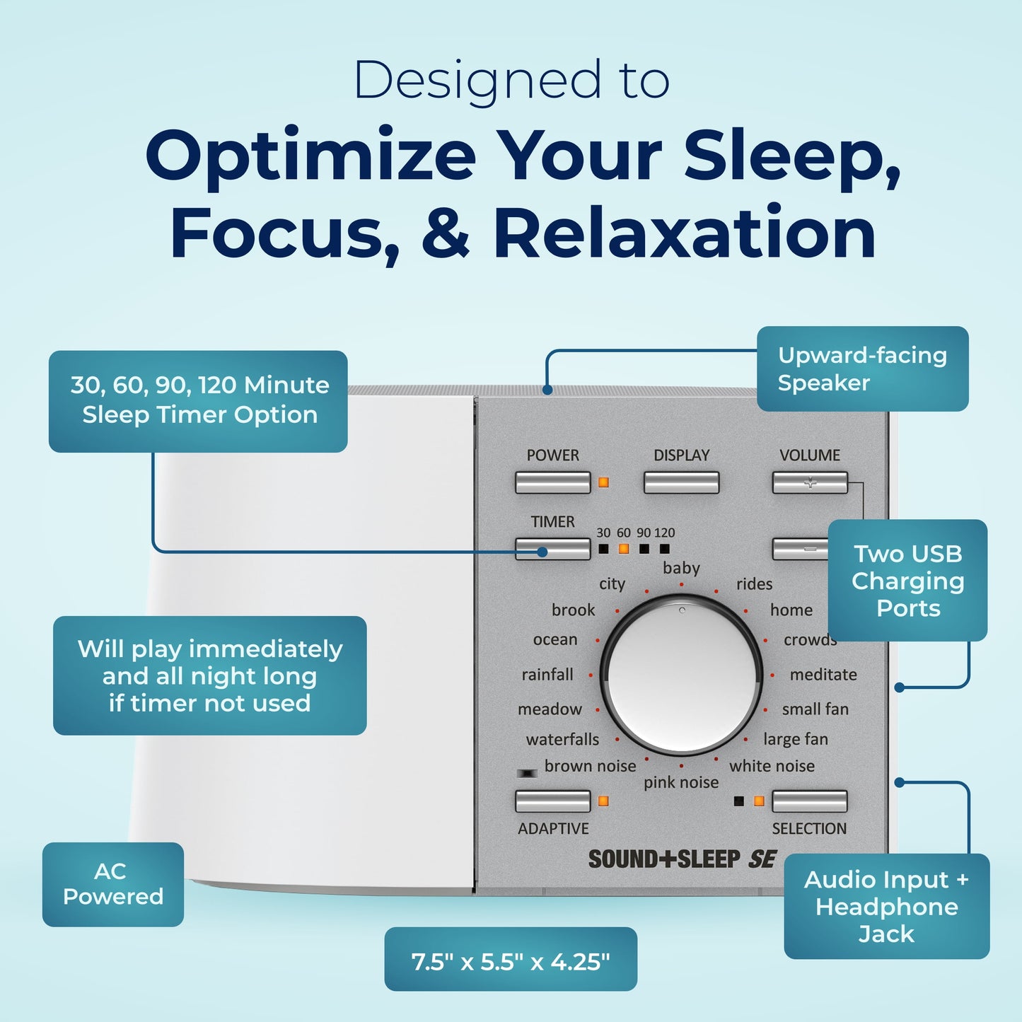 Sound+Sleep SE Sleep Sound Machine