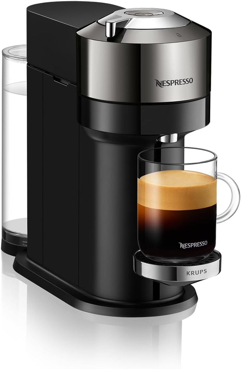 Vertuo Next Deluxe Coffee and Espresso Machine by De'Longhi, Chrome