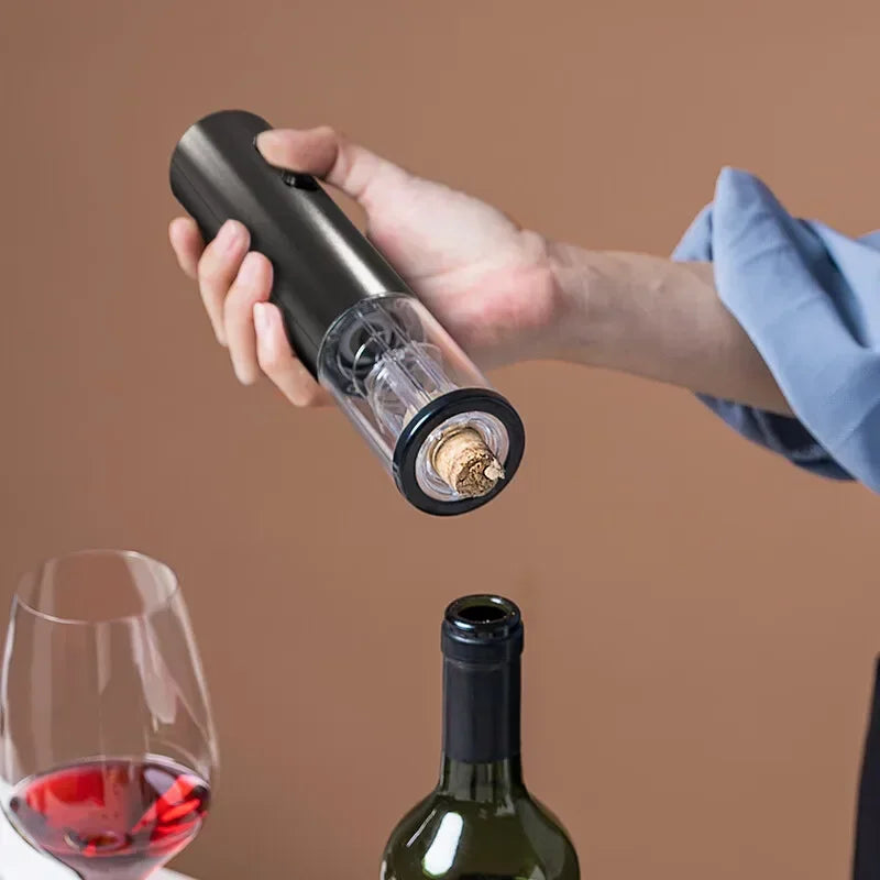 Circle Joy Electric Wine Opener Battery Automatic Bottle Opener for Red Wine Beer with Foil Cutter Abre Latas Electrico Cerveza