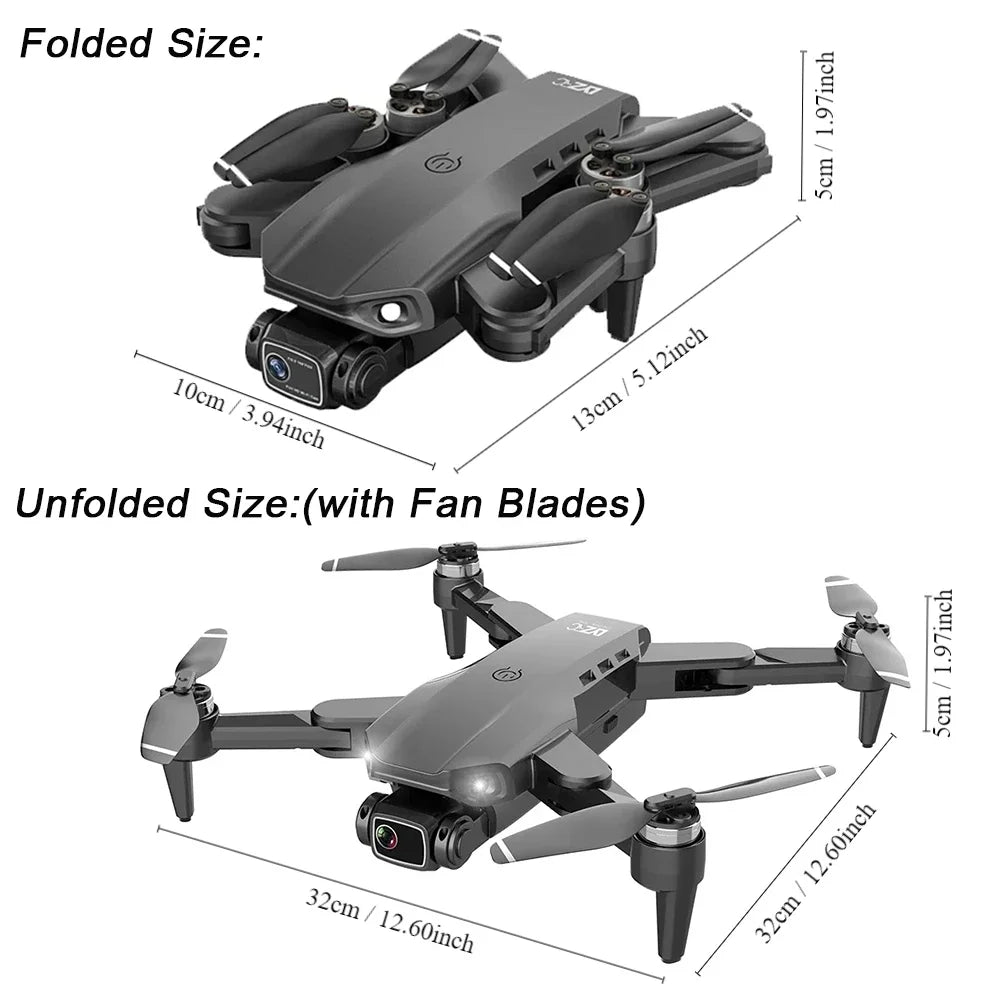 L900 Pro Drone 4K Professional 5G GPS HD Dual Camera Brushless Foldable Quadcopter 1.2KM RC Distance Drone Toy for Adults