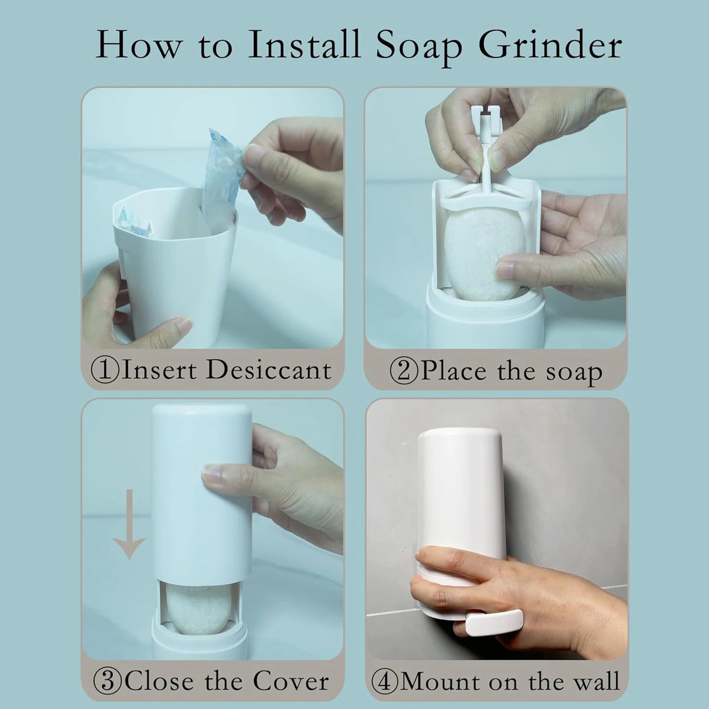 Grinding Soapy Box ABS Hand Washing Soapy Bar Crusher Holder for Wall Creative Solid Soapy Bar Dispenser Container for Bathroom