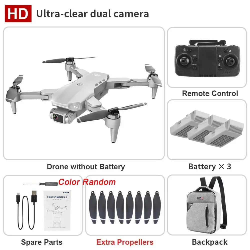L900 Pro Drone 4K Professional 5G GPS HD Dual Camera Brushless Foldable Quadcopter 1.2KM RC Distance Drone Toy for Adults