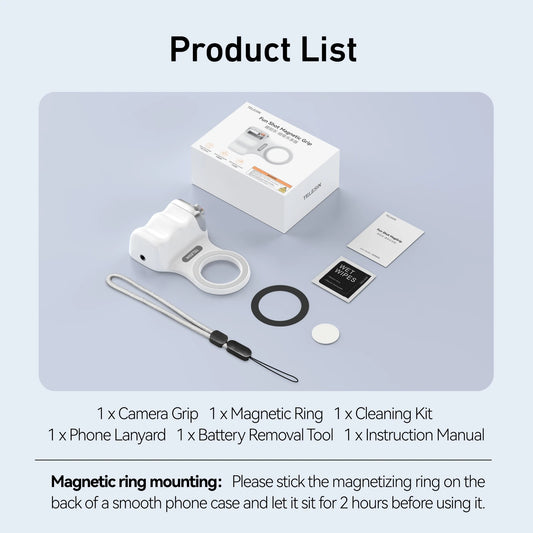 Magnetic Phone Camera Shoot Hand Grip Phone Holder Shooting Aid Remote Control Handle for Iphone HUAWEI SAMSUNG Phone