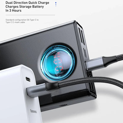 Power Bank 30000Mah 65W PD3.0 Quick Charging 3.0 FCP SCP Portable External for Iphone 14 12 13 Laptop Tablet Power Bank