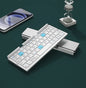 Folding Mini Keyboard Wireless Bluetooth Keypad Supported 3 Devices with Stand Rechargeable Keyboard for Phone Tablet