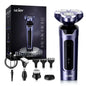 3 in 1 Multifunction Mens Electric Shaver Powerful Beard Nose Hair Trimmer Shaving Machine Electric Razor Waterproof
