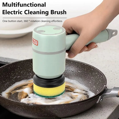 Dishwashing Brush Electric Cleaning Brush Automatic Wireless USB Rechargeable Professional Kitchen Bathtub Tile Cleaning Brushes