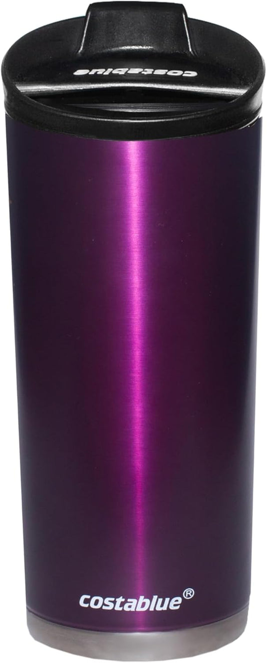 Travel Coffee Mug - 16 Oz. Stainless Steel Insulated Coffee Mug, Leak Proof Tumbler W/Dishwasher Safe Lid, Double Wall Travel Cup, Reusable Insulated Tumbler for Hot & Cold Beverages