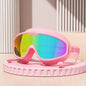 Swimming Goggles Big Frame Swimming Goggles Big Frame HD Wide View Anti-Fog UV Protection Swimming Goggles for Adults No Leaking