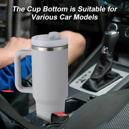40 Oz Tumbler with Handle and Straw, Travel Mug for Car, 2-In-1 Lid Stainless Steel Tumblers