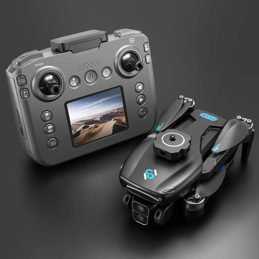 Long-Endurance Brushless Drone Dual Cameras Brushless Motor Foldable Quad Obstacle Avoidance 5.9Inch LCD Remote Controller