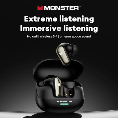 MQT52 Wireless Bluetooth 5.4 Earphones Long Battery Life Gaming Headphones Dual Mode HIFI Stereo Sound Headset with Mic