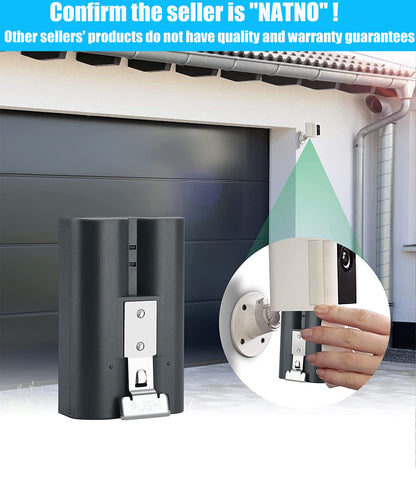 2-Pack 6040Mah Rechargeable 3.65V Battery Compatible with Video Rings Doorbell Camera Battery for 2/3/3Plus/4 Spotlight Camera, Stick up Camera and Peephole Camera