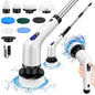 BRIEFNESS Cordless Electric Cleaning Brush 10-In-1 Multifunctional Spin Scrubber Kitchen Bathroom Cleaning Brush Rotary Cleaners